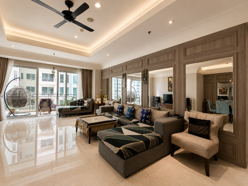 Ruang Tamu Two Bedroom The Pakubuwono Residence