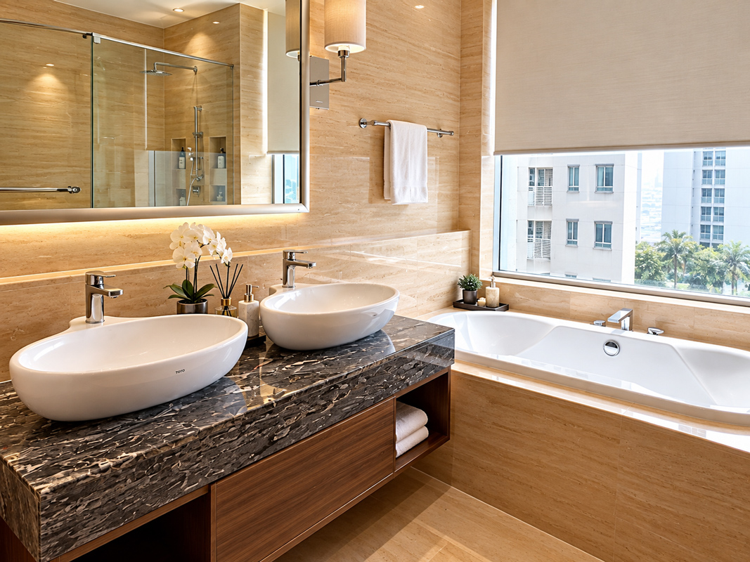 Apartemen Botanica 2+1 Bedroom - kamar mandi