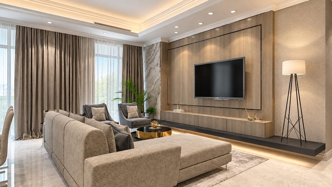 Apartemen Botanica 3+1 Bedroom - ruang tamu