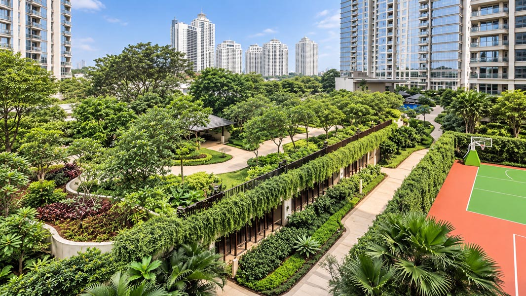 Jogging track Botanica Residence
