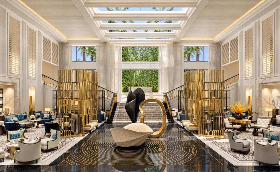 Lobby hotel sebagai visual pendamping informasi viewing