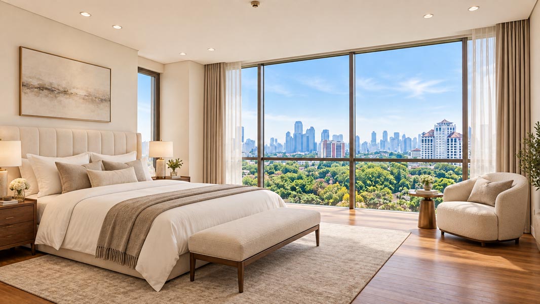 Kamar tidur unit Tower 2 365 m²